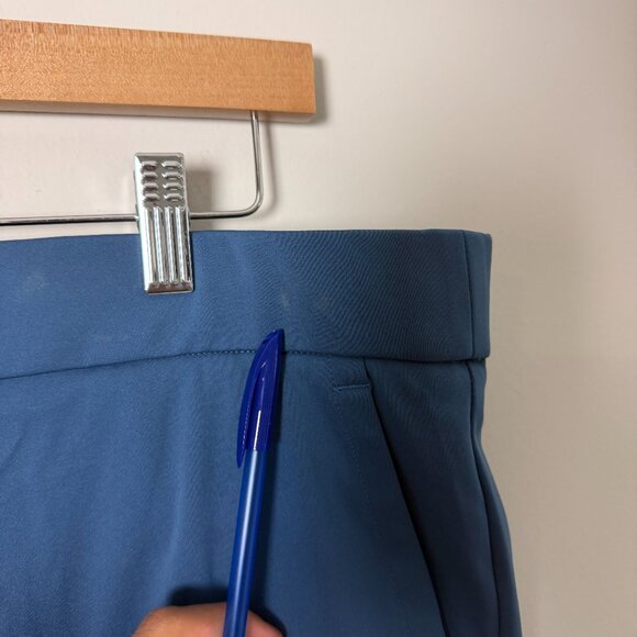 Bonobos Mens Stretch Flat Front Blue Pants - Picture 4 of 6